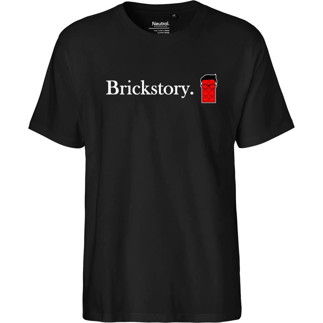 Brickstory Brickstory - Original Logo T-Shirt Fairtrade T-Shirt - schwarz