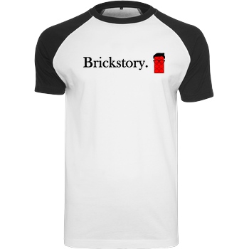 Brickstory Brickstory - Original Logo T-Shirt Raglan-Shirt weiß