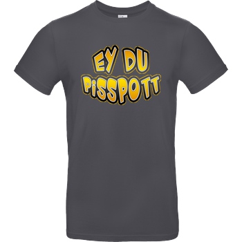 Buffkit Buffkit - Pisspott T-Shirt B&C EXACT 190 - Dark Grey