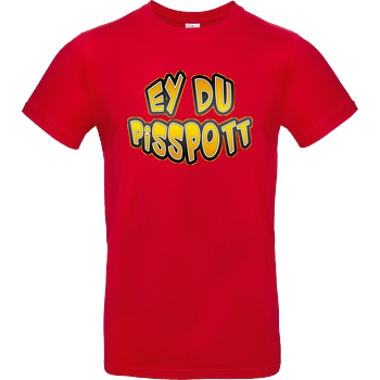Buffkit Buffkit - Pisspott T-Shirt B&C EXACT 190 - Rot