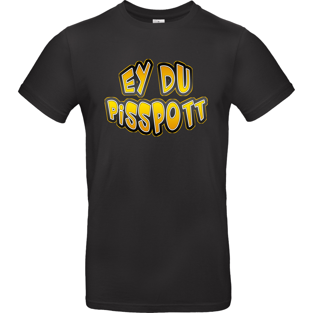 Buffkit Buffkit - Pisspott T-Shirt B&C EXACT 190 - Schwarz