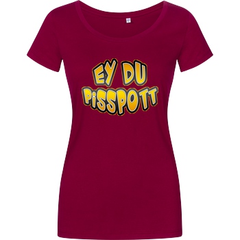 Buffkit Buffkit - Pisspott T-Shirt Damenshirt berry