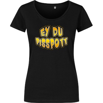 Buffkit Buffkit - Pisspott T-Shirt Damenshirt schwarz