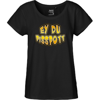 Buffkit Buffkit - Pisspott T-Shirt Fairtrade Loose Fit Girlie - schwarz