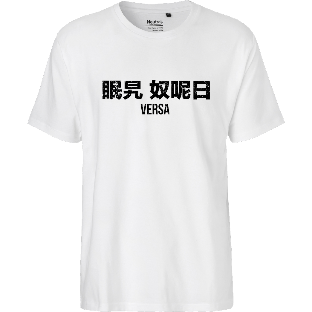 Burak Versa BurakVersa - Versa Logo T-Shirt Fairtrade T-Shirt - weiß