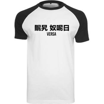 BurakVersa - Versa Logo Raglan-Shirt weiß