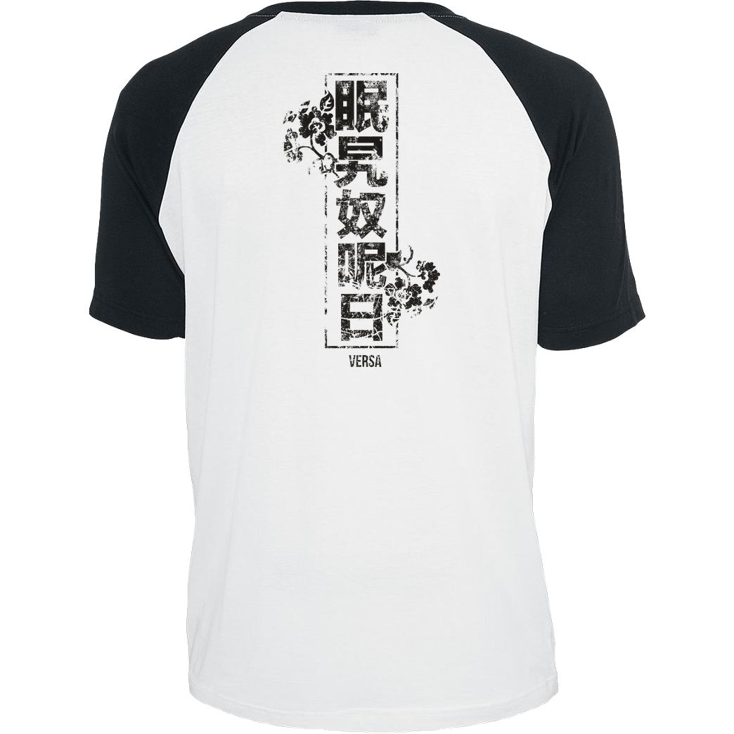 Burak Versa BurakVersa - Versa Logo T-Shirt Raglan-Shirt weiß