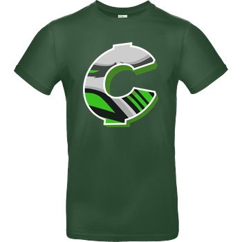 C0rnyyy C0rnyyy - Logo T-Shirt B&C EXACT 190 - Flaschengrün