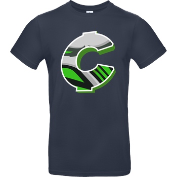 C0rnyyy C0rnyyy - Logo T-Shirt B&C EXACT 190 - Navy