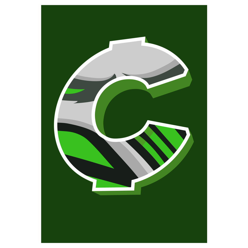 C0rnyyy C0rnyyy - Logo Druck Kunstdruck grün
