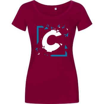C0rnyyy C0rnyyy - Shattered Logo T-Shirt Damenshirt berry