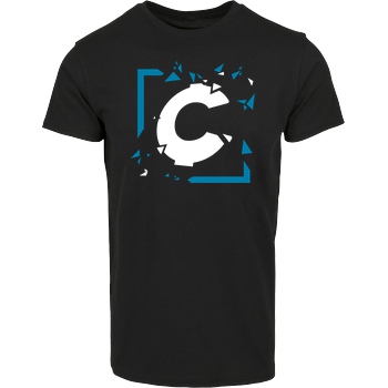C0rnyyy C0rnyyy - Shattered Logo T-Shirt Hausmarke T-Shirt  - Schwarz