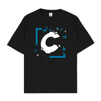 C0rnyyy - Shattered Logo Oversize T-Shirt - Schwarz