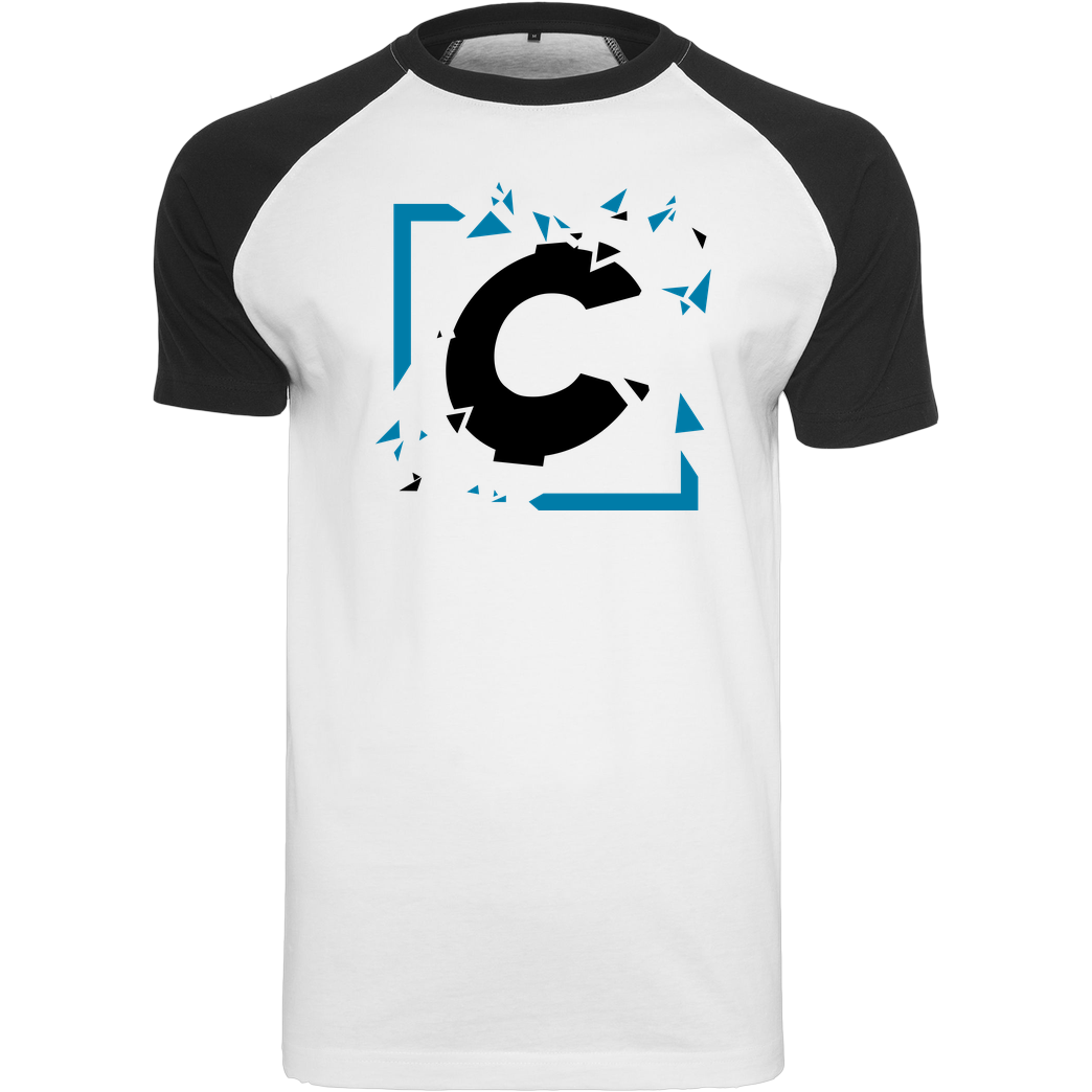 C0rnyyy C0rnyyy - Shattered Logo T-Shirt Raglan-Shirt weiß
