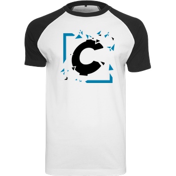 C0rnyyy C0rnyyy - Shattered Logo T-Shirt Raglan-Shirt weiß