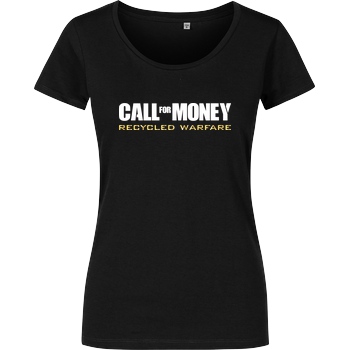 IamHaRa Call for Money T-Shirt Damenshirt schwarz
