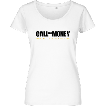 Call for Money Damenshirt weiss