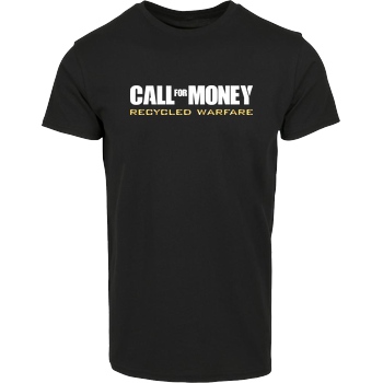 IamHaRa Call for Money T-Shirt Hausmarke T-Shirt  - Schwarz