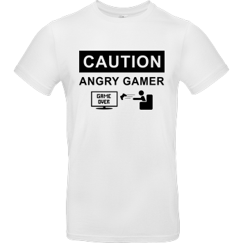 Caution! Angry Gamer B&C EXACT 190 - Weiß