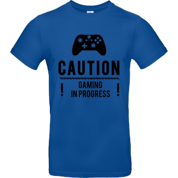 bjin94 Caution Gaming v2 T-Shirt B&C EXACT 190 - Royal