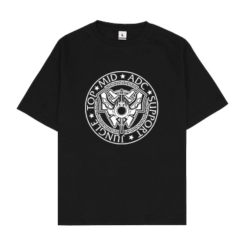 IamHaRa Challenger T-Shirt Oversize T-Shirt - Schwarz