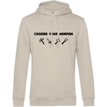 Choose Your Weapon MC-Edition B&C HOODED INSPIRE - Cremeweiß