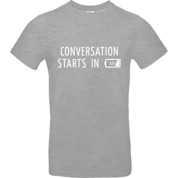 Conversation Starts in 12% B&C EXACT 190 - heather grey