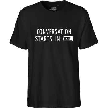 None Conversation Starts in 12% T-Shirt Fairtrade T-Shirt - schwarz