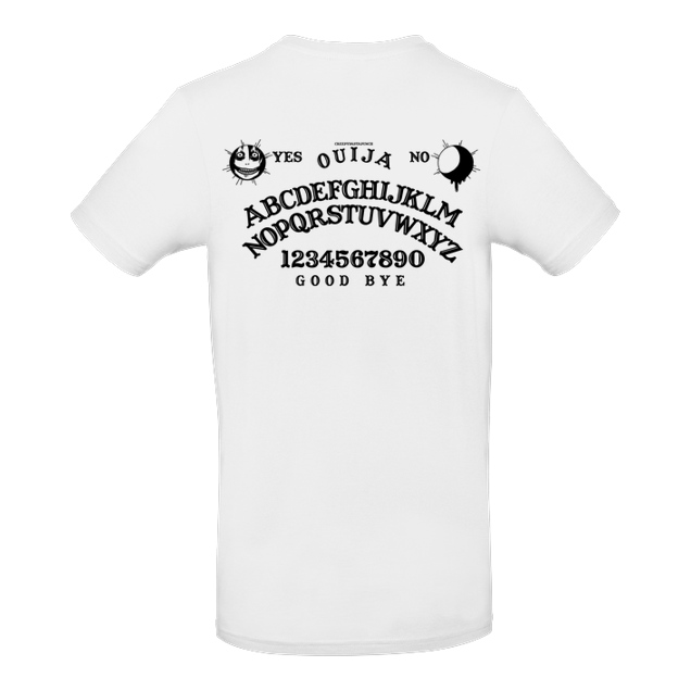 CreepyPastaPunch - CreepyPastaPunch - Ouija black - T-Shirt - B&C EXACT 190 - Weiß