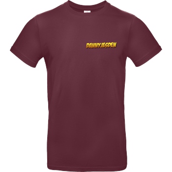 Danny Jesden Danny Jesden - Logo T-Shirt B&C EXACT 190 - Bordeaux