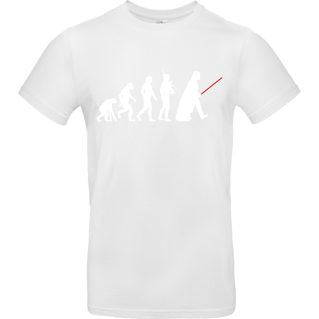 None Dark Force Evolution T-Shirt B&C EXACT 190 - Weiß
