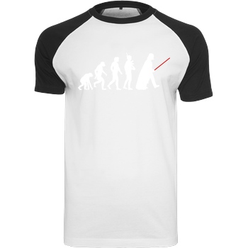 None Dark Force Evolution T-Shirt Raglan-Shirt weiß