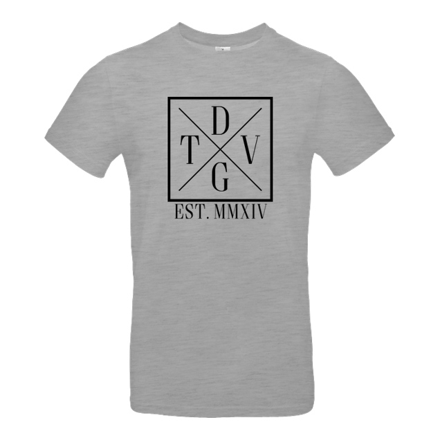 DennisGamingTV - DennisGamingTV - X-Logo - T-Shirt - B&C EXACT 190 - heather grey