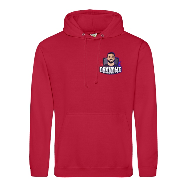 Dennome - Dennome Logo Pocket Hoodie - Sweatshirt - JH Hoodie - Rot