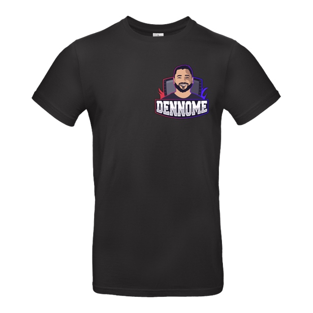 Dennome - Dennome Logo Pocket T-Shirt - T-Shirt - B&C EXACT 190 - Schwarz