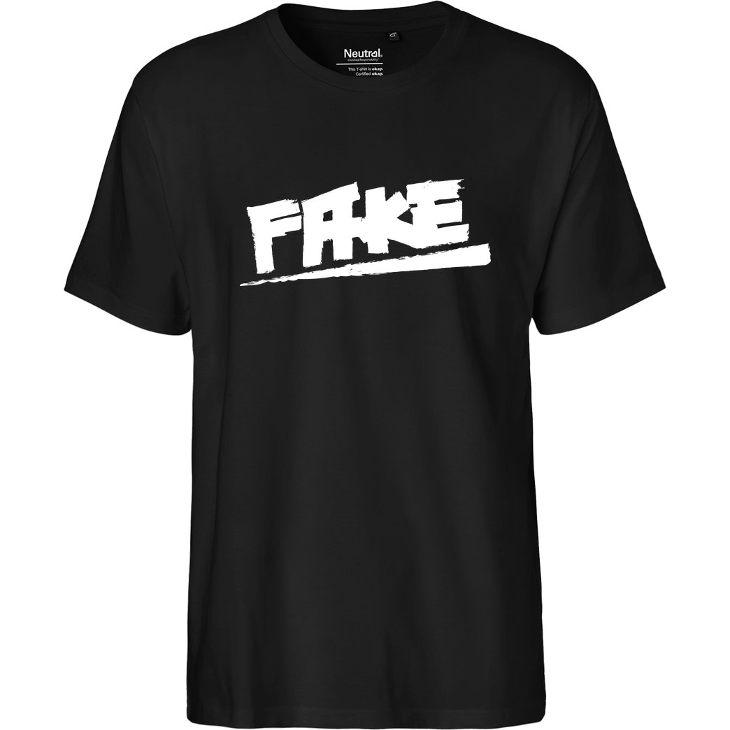 Der Keller Der Keller - Fake rough T-Shirt Fairtrade T-Shirt - schwarz