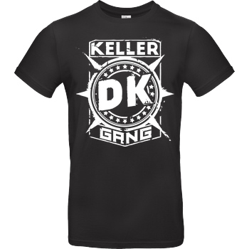 Der Keller Der Keller - Gang Cracked Logo T-Shirt B&C EXACT 190 - Schwarz