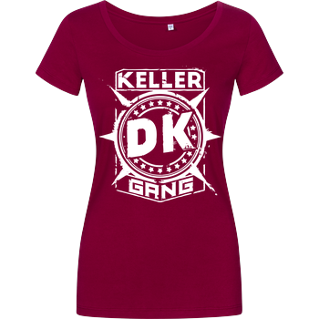 Der Keller - Gang Cracked Logo Damenshirt berry