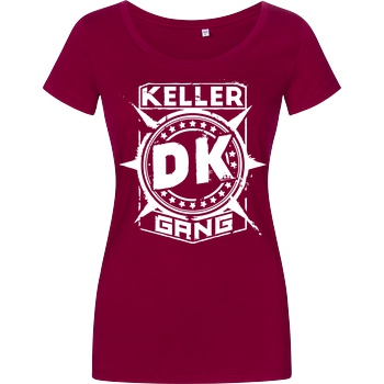 Der Keller Der Keller - Gang Cracked Logo T-Shirt Damenshirt berry