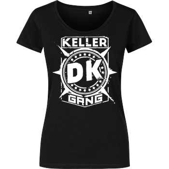 Der Keller Der Keller - Gang Cracked Logo T-Shirt Damenshirt schwarz