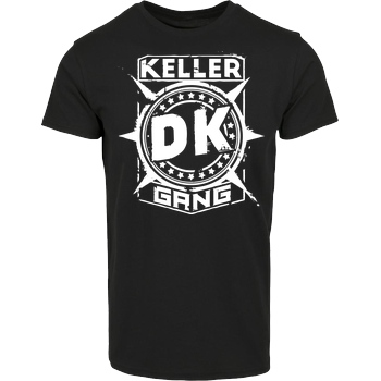 Der Keller Der Keller - Gang Cracked Logo T-Shirt Hausmarke T-Shirt  - Schwarz