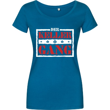 Der Keller Der Keller - Gang Logo T-Shirt Damenshirt petrol