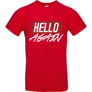 Der Keller Der Keller - Hello Again Red T-Shirt B&C EXACT 190 - Rot