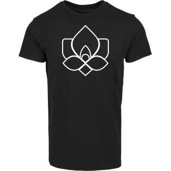 Der Keller Der Keller - Rose Clean T-Shirt Hausmarke T-Shirt  - Schwarz