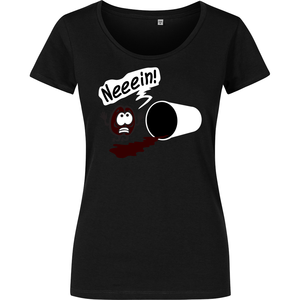 Kopfzirkus Der schöne Kaffee T-Shirt Damenshirt schwarz