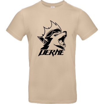 Derne Derne - Howling Wolf T-Shirt B&C EXACT 190 - Sand