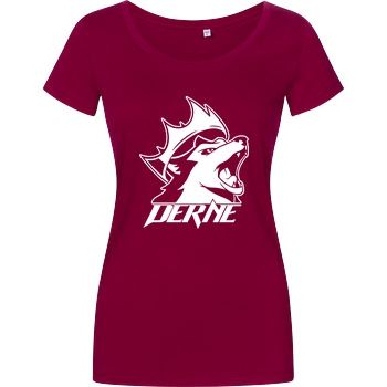 Derne Derne - Howling Wolf T-Shirt Damenshirt berry