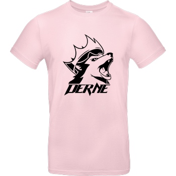 Derne Derne - Howling Wolf T-Shirt B&C EXACT 190 - Rosa