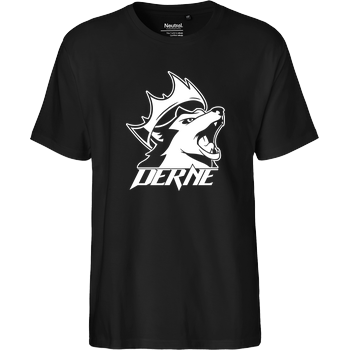 Derne - Howling Wolf Fairtrade T-Shirt - schwarz
