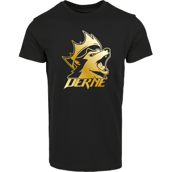 Derne - Howling Wolf Hausmarke T-Shirt  - Schwarz